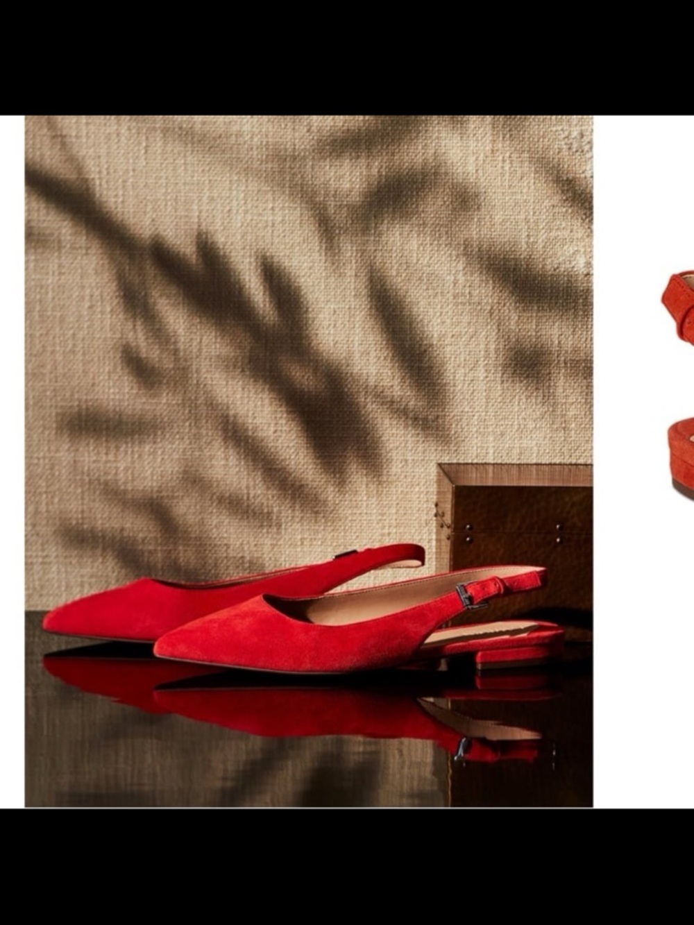 NWB Lauren Ralph Lauren women’s londyn slingback flat red size 7.5